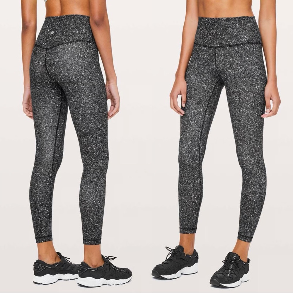 Lululemon Align Pant II In Luminesce Splatter Ice Grey - Size 6